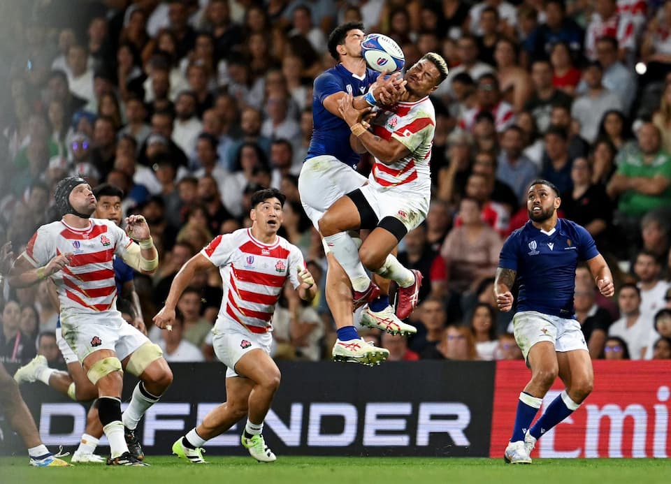 TOULOUSE, FRANCE - SEPTEMBER 28: Japan vs Samoa Rugby World Cup France 2023 match