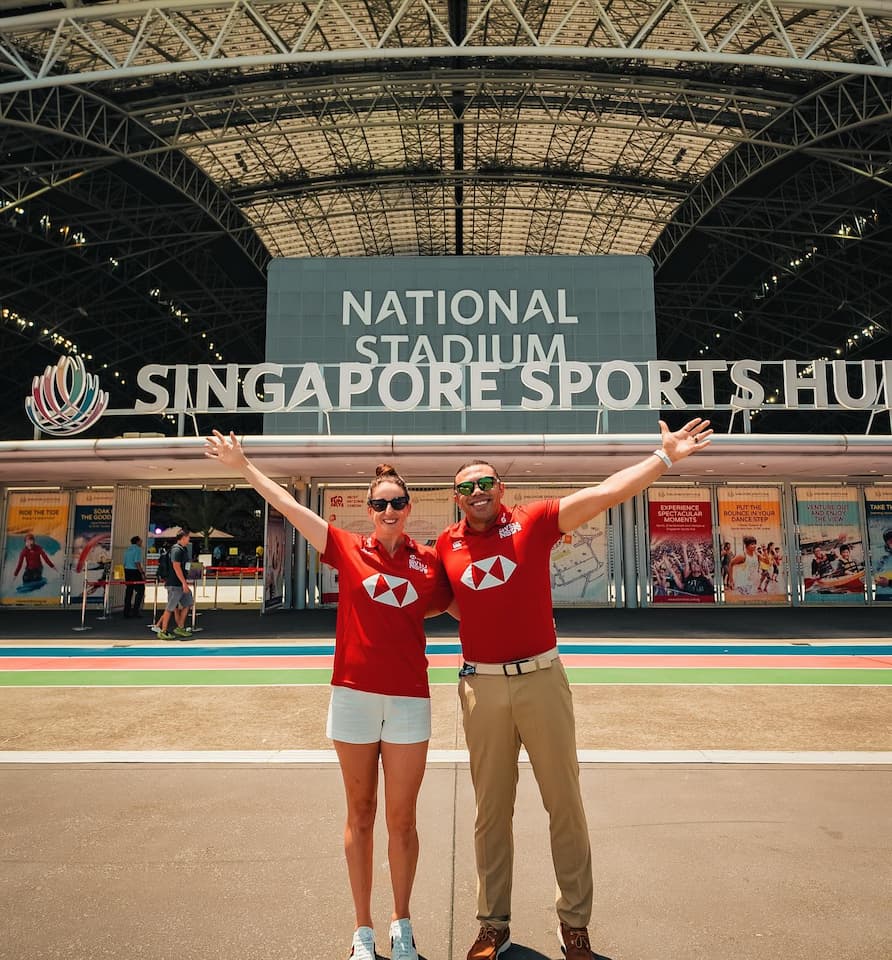 Alicia Lucas & Bryan Habana - The HSBC Ambassador - Singapore SVNS 2024