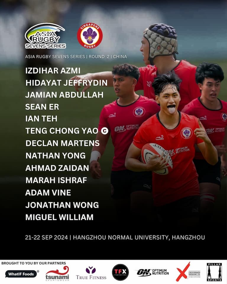 Singapore Women & Men Squads - China 7s 2024