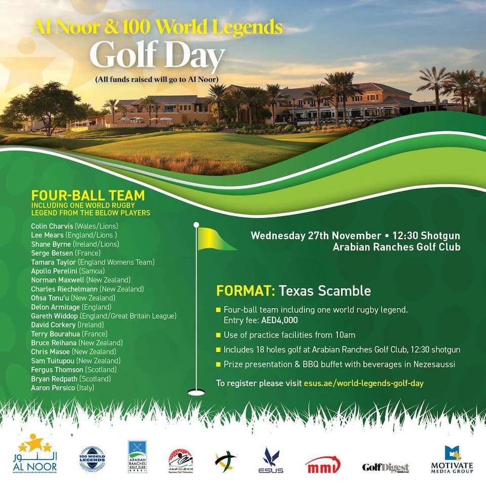 Al Noor & 100 World Legends Golf Day