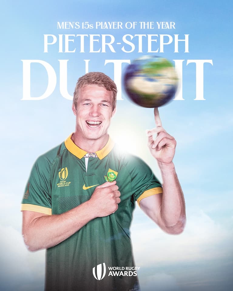 Pieter-Steph du Toit - World Rugby men's 15s Player of the Year