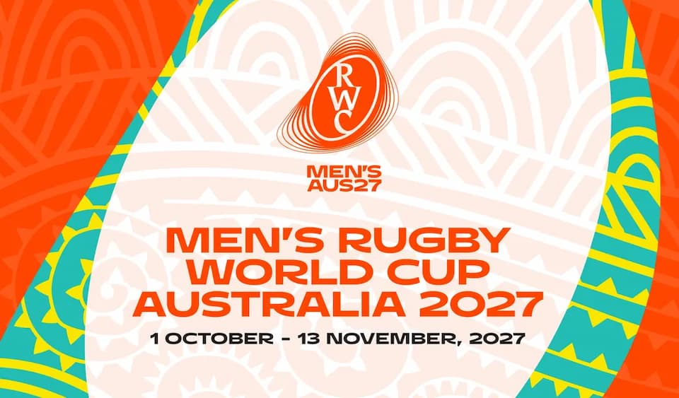 Men’s Rugby World Cup 2027 branding