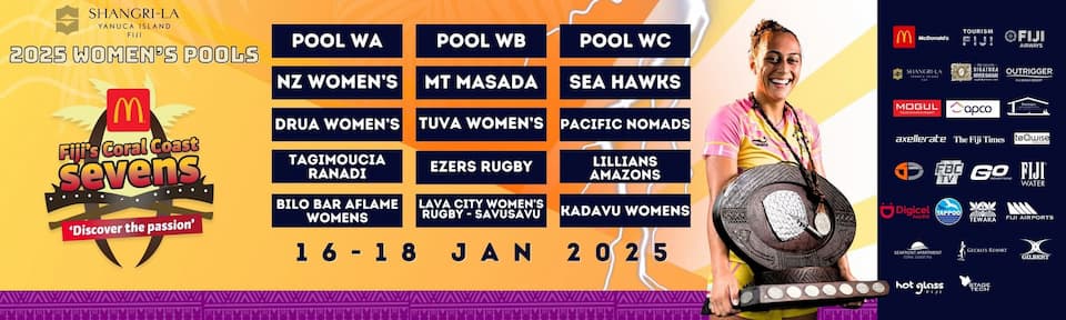 Women's Sevens Teams - McDonald’s Fiji’s Coral Coast Sevens 2025