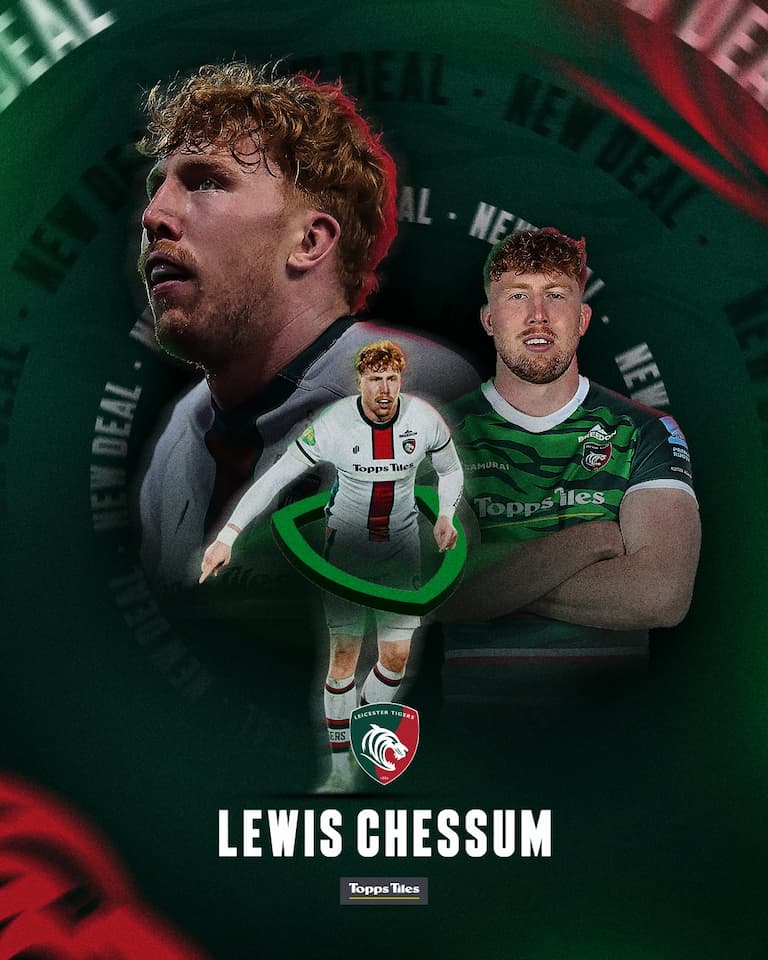 The agreement between Leicester Tigers and DYNABOARS means that Lewis Chessum will join the Japanese club on loan for their 2025 season in the Japan Rugby League One