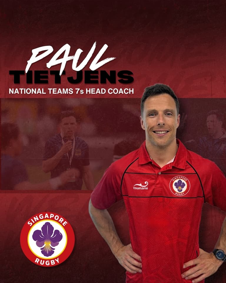 Singapore Rugby Appoints Paul Tietjens as National Teams 7s Head Coach