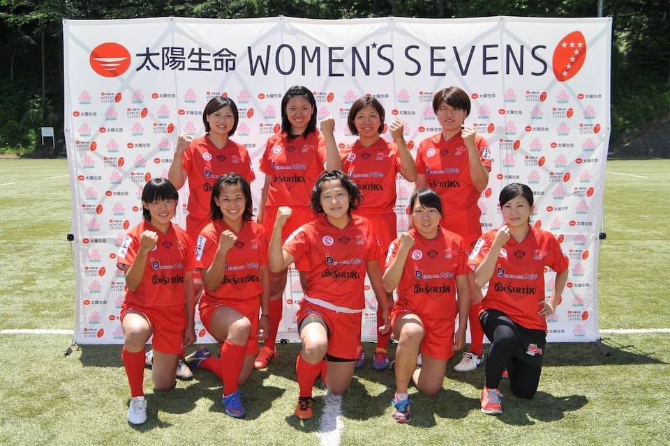 Tokyo Sankyu Phoenix side in their first Sevens tournament