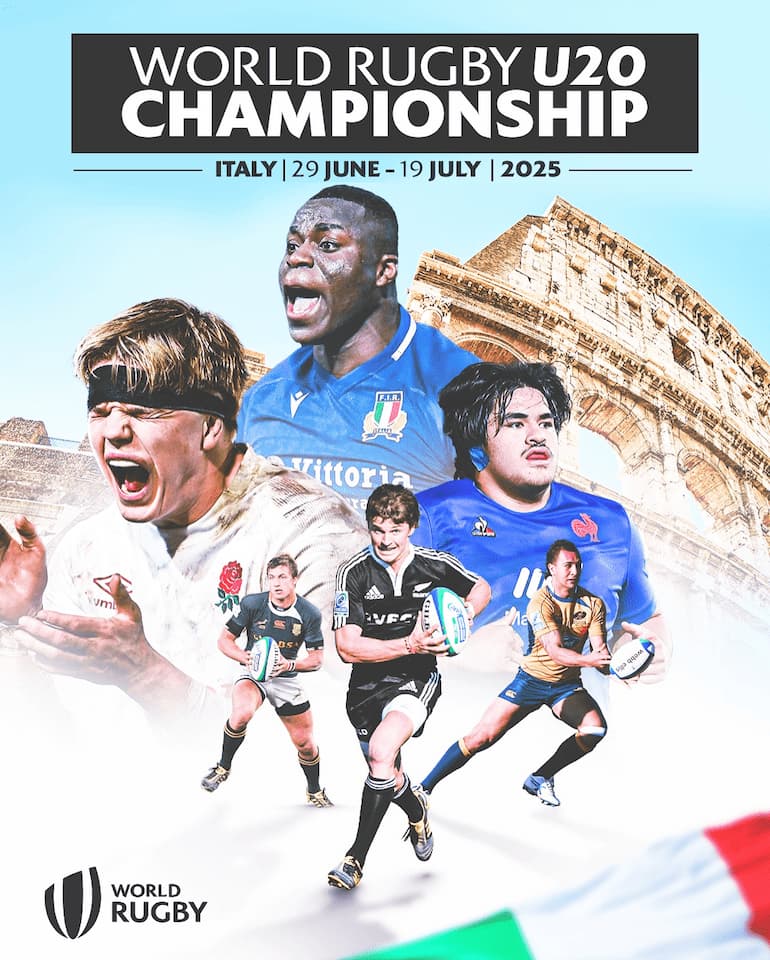 World Rugby U20 Championship 2025 Heads To Italy